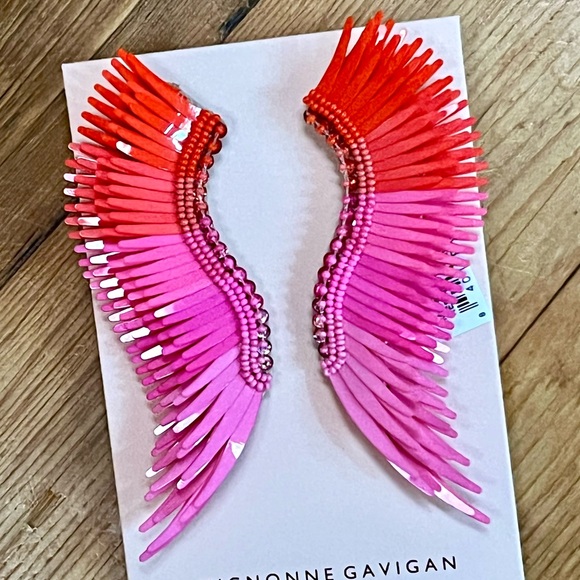 🌺🎉HP🎉🌺 NWT Mignonne Gavigan Madeline Earrings Red Multi - Picture 9 of 14